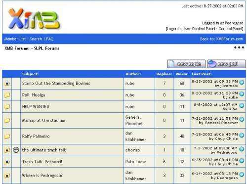 Here, you can select another subject, start a new topic, or start a new poll as described in (6) above.